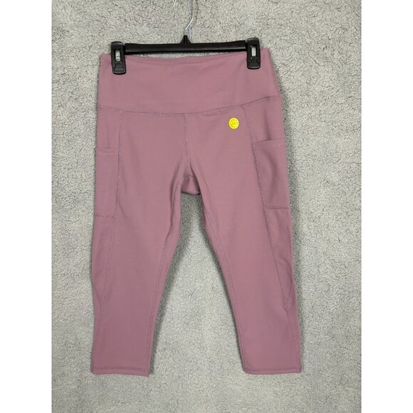 ALONG FIT Capri Leggings for Women Pockets Medium Capri-pink New With Tag's. - Picture 1 of 8